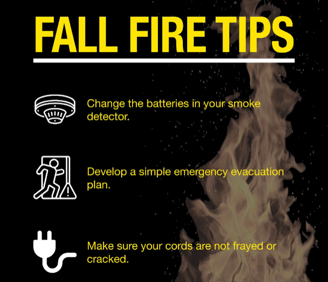 SMWesterly's tweet photo. Protect your home and loved ones from a damaging fire with these 3 fire safety reminders. These simple steps can help keep your home issue-free this fall and beyond. #firesafety #home #firedamage #smokedetectors #evacuationplan #HereTo Help https://t.co/MNiXNGhn99