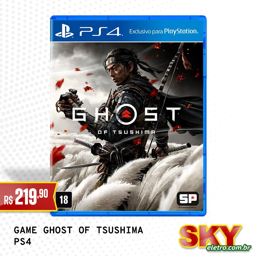 SkyEletro's tweet photo. Ghost Of Tsushima é um dos principais lançamentos para essa geração de consoles, sendo um jogo de ação e aventura exclusivo para Playstation 4.

🌐 https://t.co/TmBV9RlQb0 https://t.co/zWjjPSRIgs
