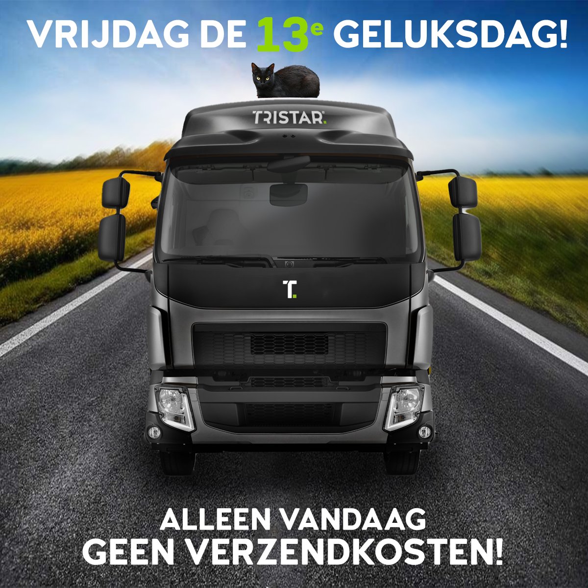 TriStarNL's tweet photo. Today is your lucky day! Alleen op vrijdag de 13e: geen verzendkosten in de shop. 
Neem snel een kijken: https://t.co/QVouIBhtV6
#Vrijdagde13e #TriStar # Hygiene #CleanMatters #Clean&amp;Committed https://t.co/UFcNBD1rRQ