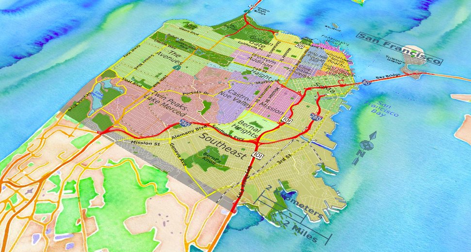 _skuethe's tweet photo. #30DayMapChallenge day 13, raster. SF districts image on top of stamen watercolor raster tiles.
#rspatial #mapboxgl4r https://t.co/DaaP632eLx