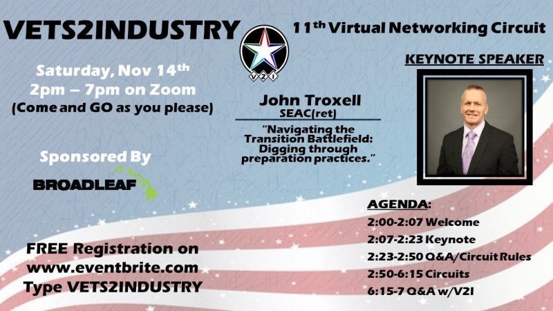 vets2industry's tweet photo. #Vets2Industry family,

There are just 24 hours until our next virtual #networkingevent!!  Have you registered??

Only a dozen or so seats are left...out of 500!

Register here: https://t.co/TFBuvIHUgQ

#how_can_I_help #pay_it_forward #networking #militarytransition #veterans https://t.co/hwdVZmFi68
