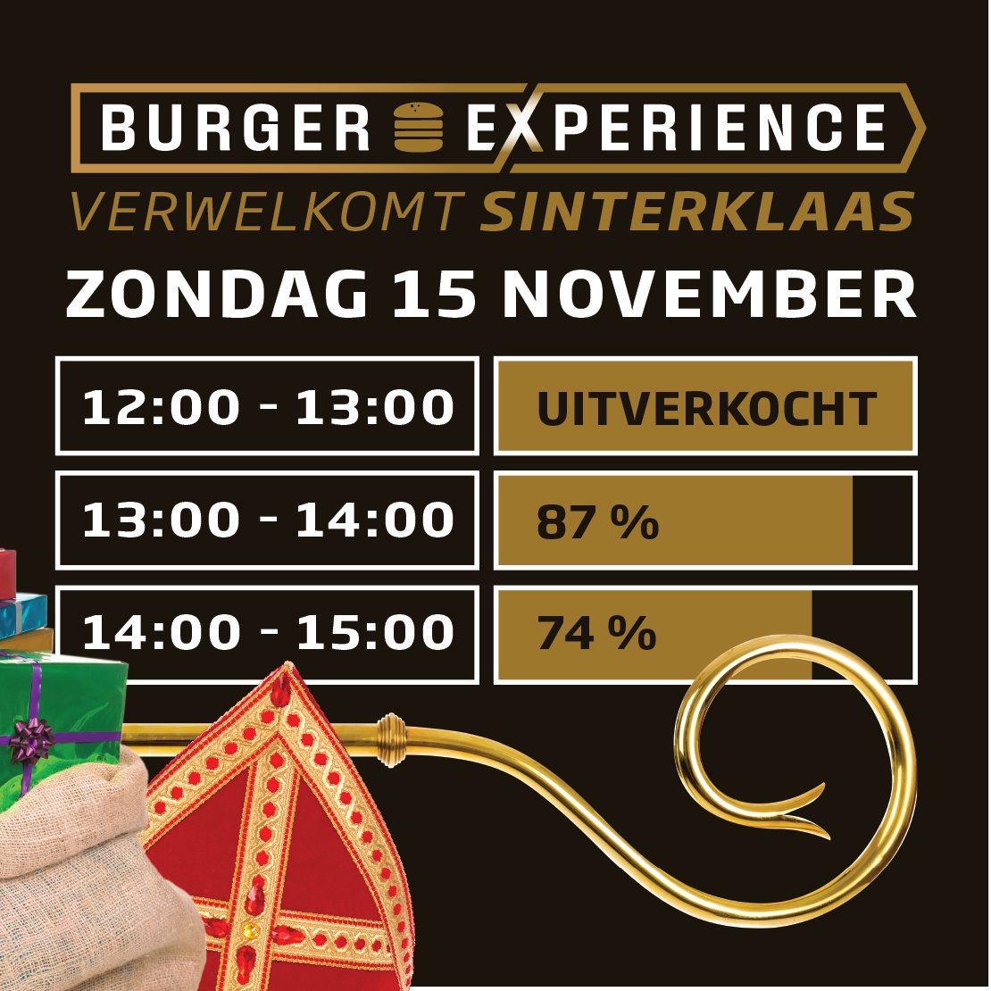 🎶 𝗥𝗼𝗺𝗺𝗲𝗹 𝗱𝗲 𝗯𝗼𝗺𝗺𝗲𝗹 𝘄𝗮𝘁 𝗲𝗲𝗻 𝗴𝗲𝘀𝘁𝗼𝗺𝗺𝗲𝗹 🎶 op onze website. Heb jij al een ticket voor dit weekend? 

Zorg dat je niet tussen wal en stoomboot valt: brothers.nl/sint