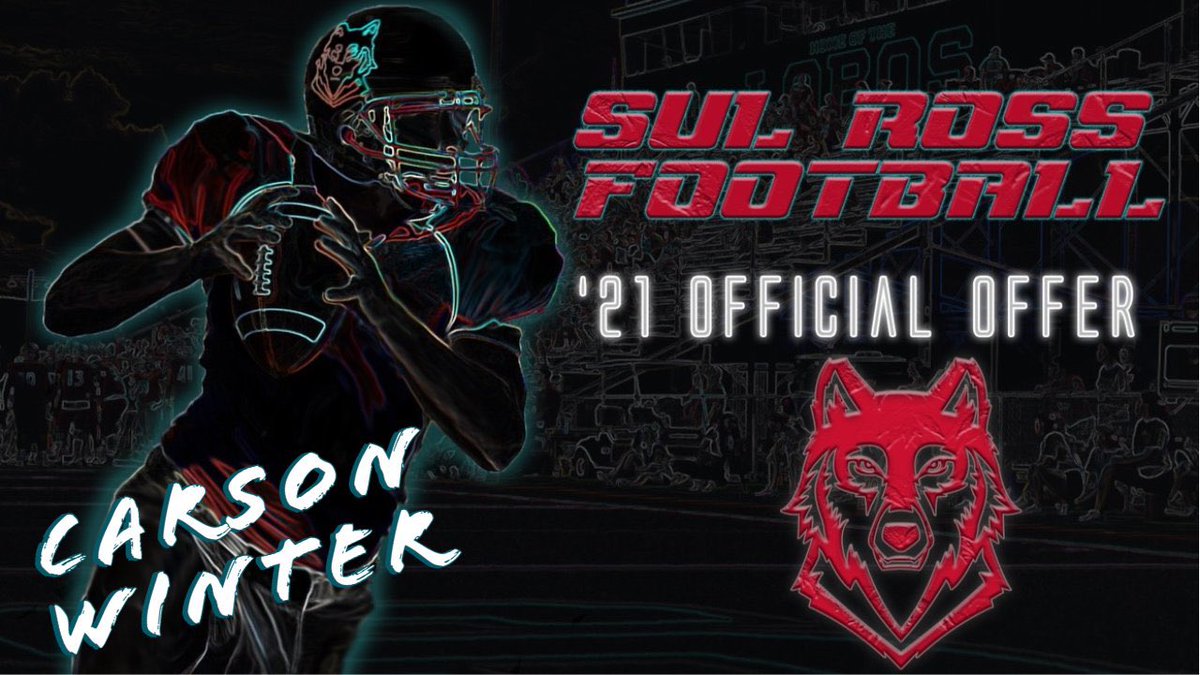 Carson__Winter's tweet photo. Blessed to receive an offer from @sulrossfb 🔴⚫️ @CoachKevinCanty https://t.co/YIf7DGVfmD