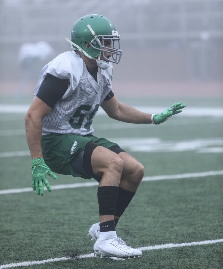 AdmiralFootball's tweet photo. Talk about ending the week on a high note. Just received word from 2018 Admiral Football alumnus @jgioia8 that he has been named a starting OLB heading into the spring for @Wagner_Football and earned himself a full scholarship. So proud of you John, and not the least surprised. https://t.co/TsFAng98Rx