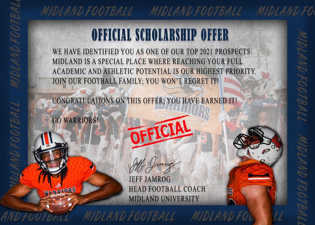 Very happy to receive an offer from Midland! <a href="/Coach_Beal1/">Bryant Beal</a>