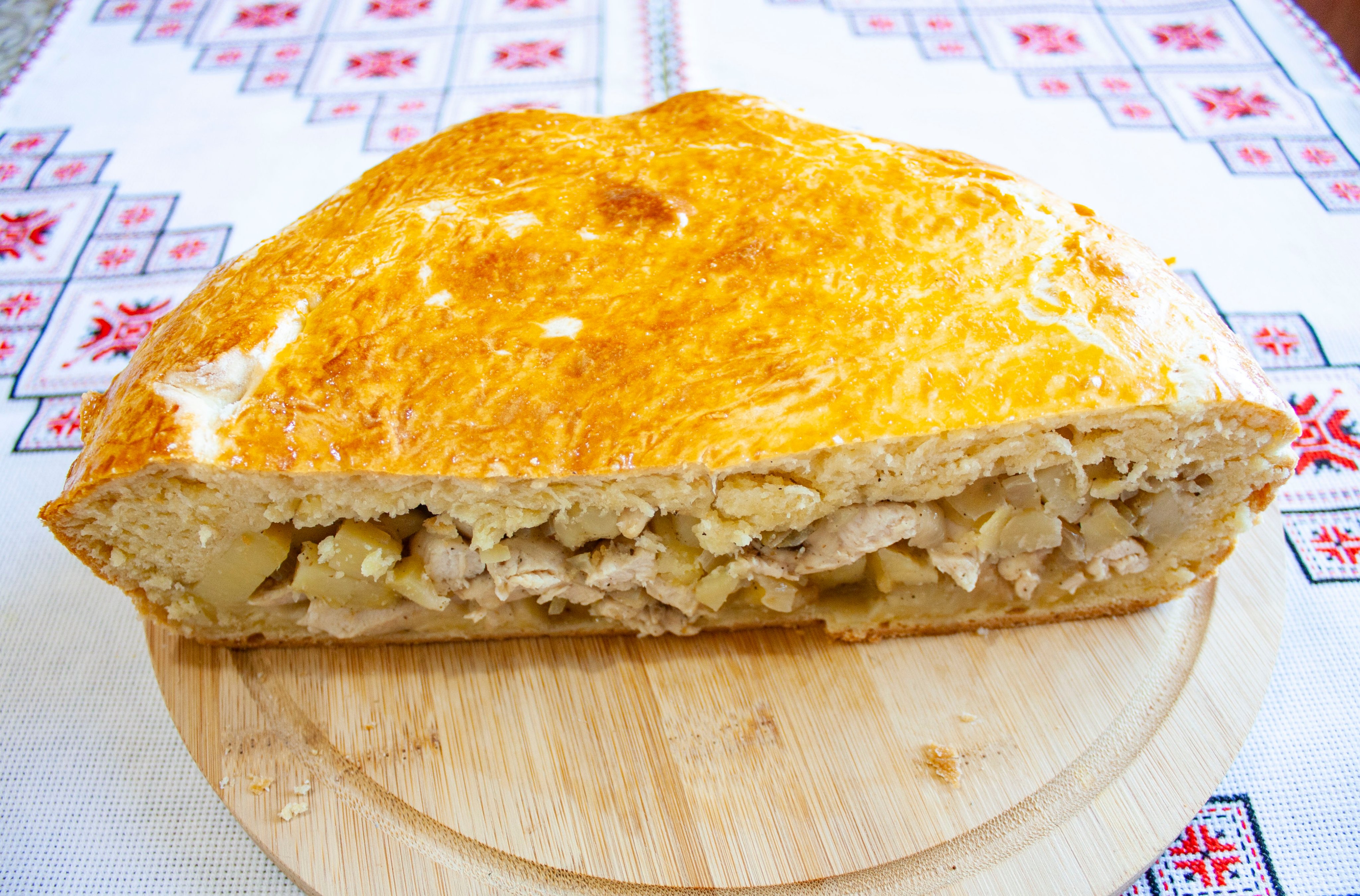 курник рецепт пошаговый с фото с курицей