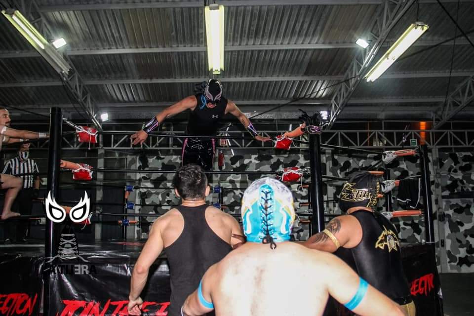 LaTijeraLucha's tweet photo. La primera contienda en #DojoWR,fue para los rudos con fuerte llave de #PatrickRivas sobre #GalloColorado,dando el triunfo a sus compañeros quienes se brindaron de buena forma #BlackHorse y #KingZaga,complementado la tercia del bando técnico #Bíblico y #HarleyWilliams
#latijera https://t.co/vslQstVqJr