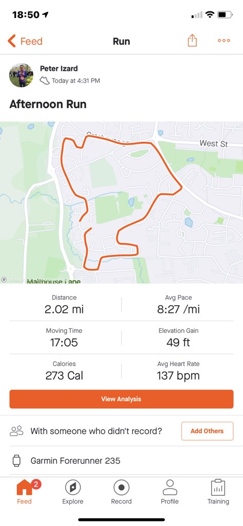 PeterIzard's tweet photo. Day 13 48.3 miles completed 51.7 to go split runs today due to work commitments one very slow one faster feeling great with halfway point nearly upon us @BusterTolfree @kirsten_dart @JamesArtLucas @mikewalts6 @MrsEmmaHall #100milesinNovember https://t.co/2TG0S0i6xJ