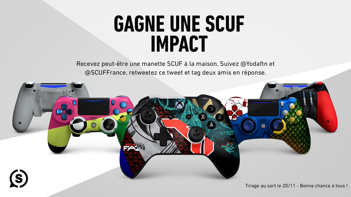 YodaNets's tweet image. #Concours #Giveaway
Gagne Ta Manette à palette Scuf !
Pour cela : 

RT Ce tweet 
Follow @Yodaftn &amp;amp; @ScufFrance
Tag 2 amis en com !
Scuf.co/Yoda