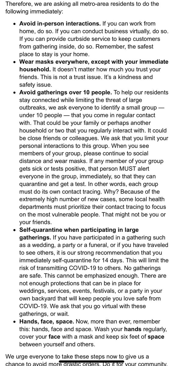 #BREAKING: KC area health directors issue call to fight spread of #COVID19

“We fully understand the impact that stay-at-home orders have on our local economy. However, COVID19 transmission cannot continue to rage out of control in our community given the severe strain...” <a href="/KCTV5/">KCTV5 News</a>