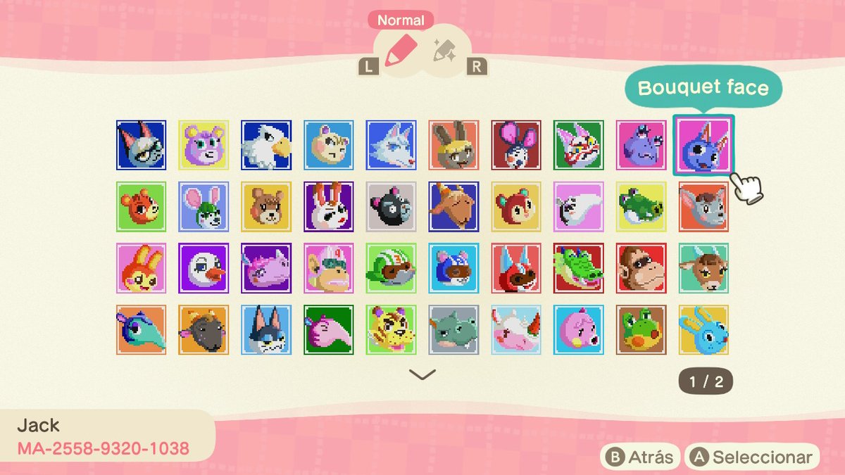 ElvisJack69's tweet photo. Other 3 patterns of villagers faces, and 2 old ones that I remade in QR code, I made 59 of 391 X'D
#AnimalCrossingNewHorizons #animalcrossing #acnh #どうぶつの森 #NintendoSwitch #animalcrossingpatterns #AnimalCrossingDesigns #pixelart #あつまれどうぶつの森 #あつ森 https://t.co/hIoGiwxSw0
