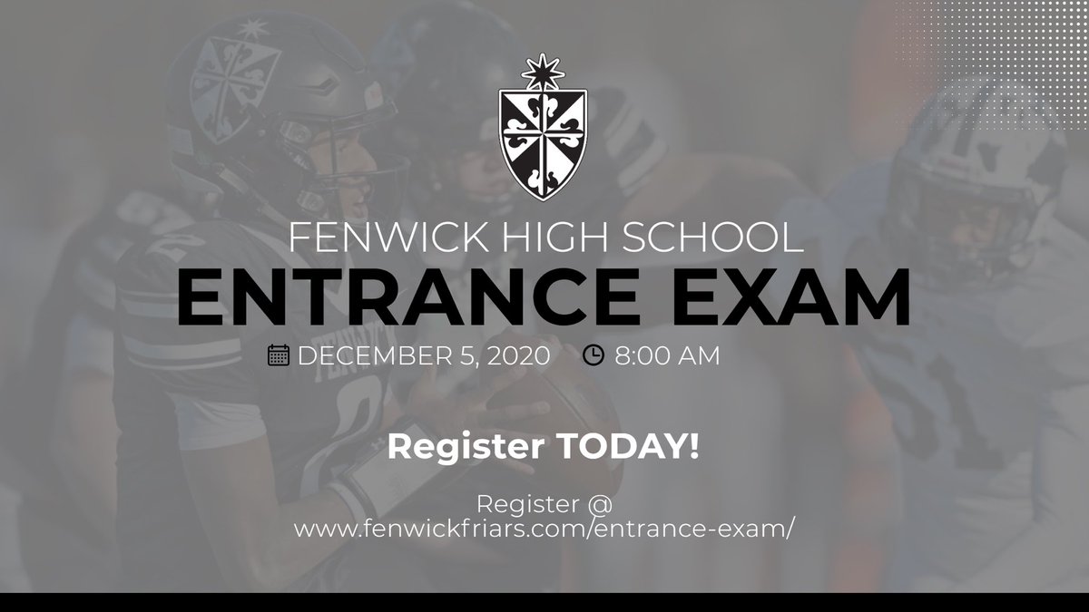 Success is right around the corner, take advantage of this opportunity to join the brotherhood that is Fenwick Football <a href="/FenwickCoachB/">Matt Battaglia</a> <a href="/FenwickAD/">Fenwick Athletics</a>   fenwickfriars.com/admissions/ent…