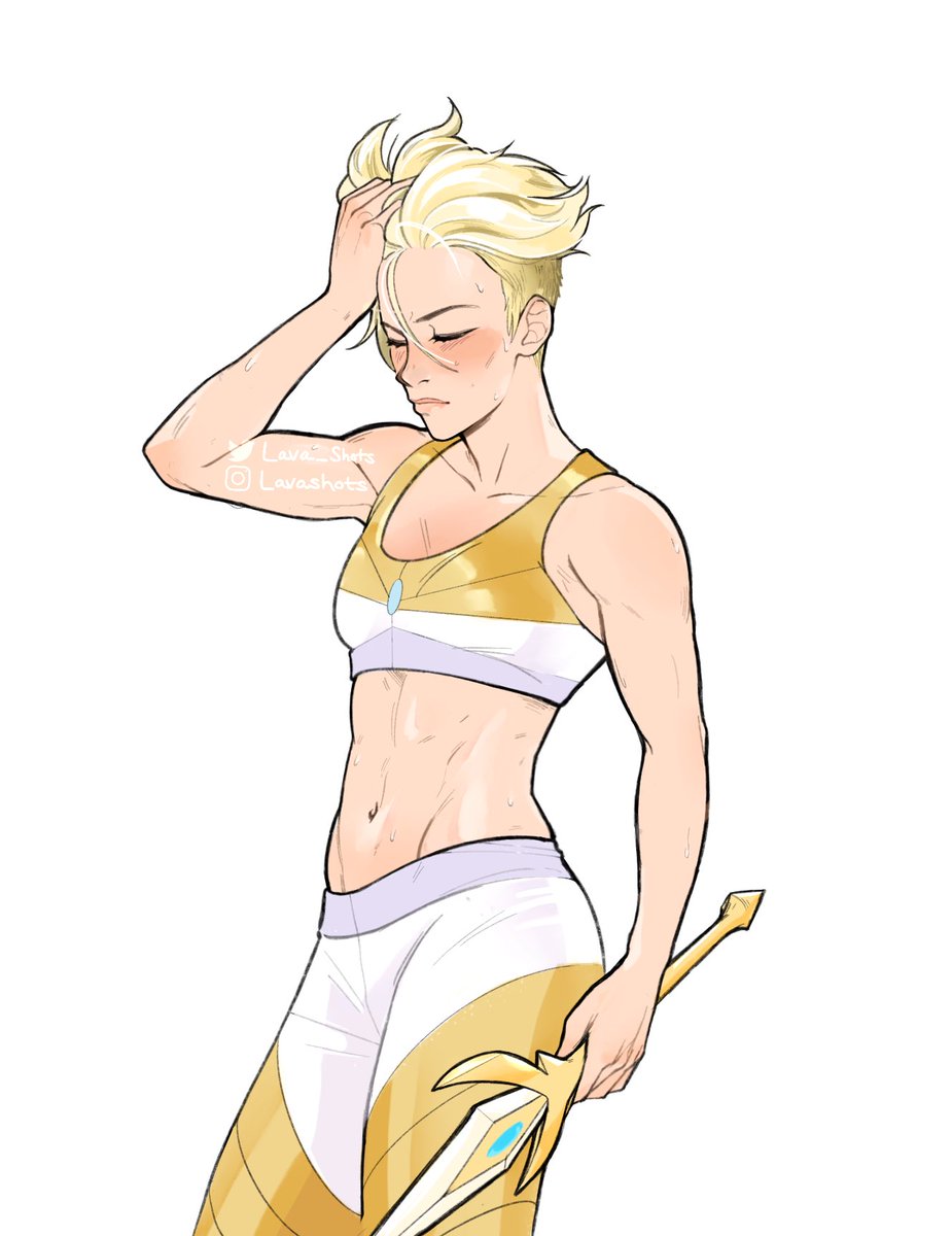 Couldn’t help drawing some more Shera muscles 💪✨... also short hair 👀 

#SheraandthePrincessesofPower #sherafanart #catradorafanart