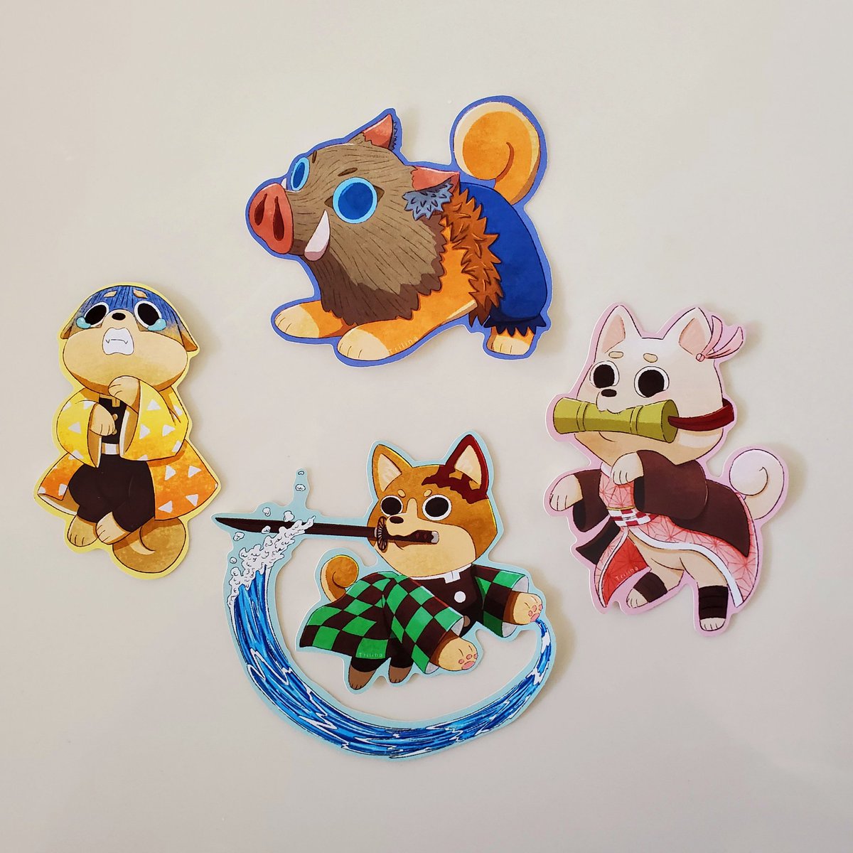 TrilinaMai's tweet photo. STICKERS!!
My store has Demon Slayer Shiba Stickers! Can be bought individually or as a set. Free shipping for ONLY STICKERS is available in the U.S.
#shibainu #anime #demonslayer #stickers #etsy  #artistontwittter #dogs #illustration  #artist  #tenjiro #netsuko #inosuke #zenitsu https://t.co/aXPlVVoQDP