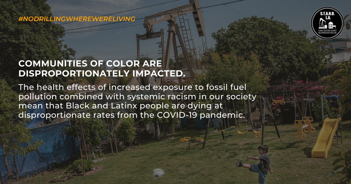 VoicesCA's tweet photo. The science is overwhelmingly clear. Living near active oil drilling is incompatible with healthy communities. @CD6Nury, will you defend LA’s frontline communities and implement a 2,500-ft buffer to protect public health &amp; safety from pollution? #NoDrillingWhereWereLiving https://t.co/s4qm6iMnmo