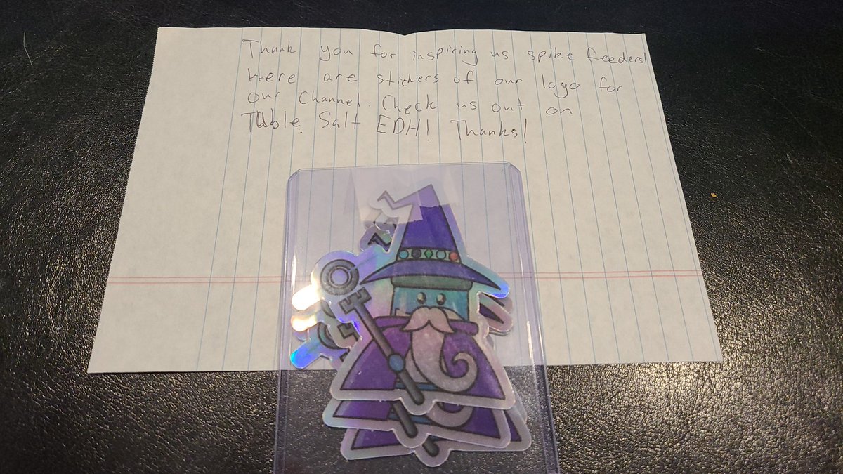 thespikefeeders's tweet photo. Received a lovely surprise in our PO box today from @EdhSalt! Thanks so much, friends, and stay salty! https://t.co/CD6UjUle5n