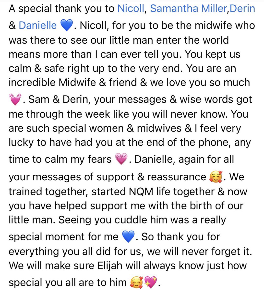 AlexClark24's tweet photo. Words can’t express the thanks &amp; gratitude we have for my incredible work family.I already knew they were amazing,but to experience their care &amp; skills on the other side was something else.We are forever grateful to you for keeping our little man &amp; myself safe 🥰💙 @MFT_SMH⁩ https://t.co/MvScN6cUcU