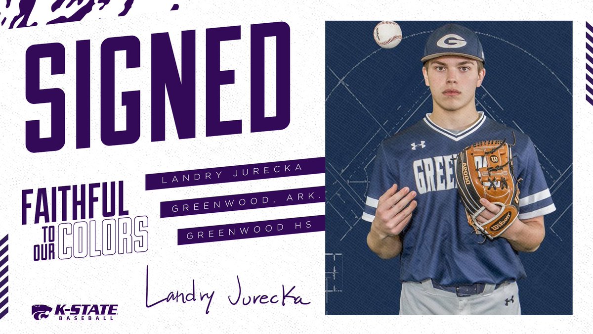 KStateBSB's tweet photo. Welcome to the Family! A 6-foot-2 right-handed pitcher from Greenwood, Arkansas, Landry Jurecka
✍️ @landryjurecka25
#KStateBSB x Signing Day https://t.co/Bho0oPV61t