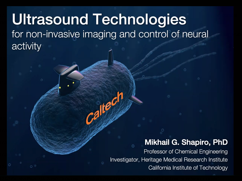 SaberaTalukder's tweet photo. @mikhailshapiro is speaking at #HSN2020 now as part of the New Technology session on "Ultrasonic Imaging and Control of Neural Activity" 🔊🧠
Check it out! https://t.co/Y7egKrAsAw https://t.co/zRei1K5ozp