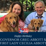 Happy birthday to Governor Greg Abbott and Texas First Lady Cecilia Abbott! Thank you both for your dedication to the Lone Star State. @GregAbbott_TX @TexasFLCA 