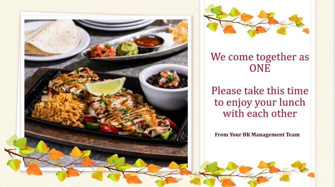 DallasBk's tweet photo. BK Thanksgiving Virtual Meal Together with Delivery... #pround2byoung @bk_mobility https://t.co/ZVCZ2sniwm