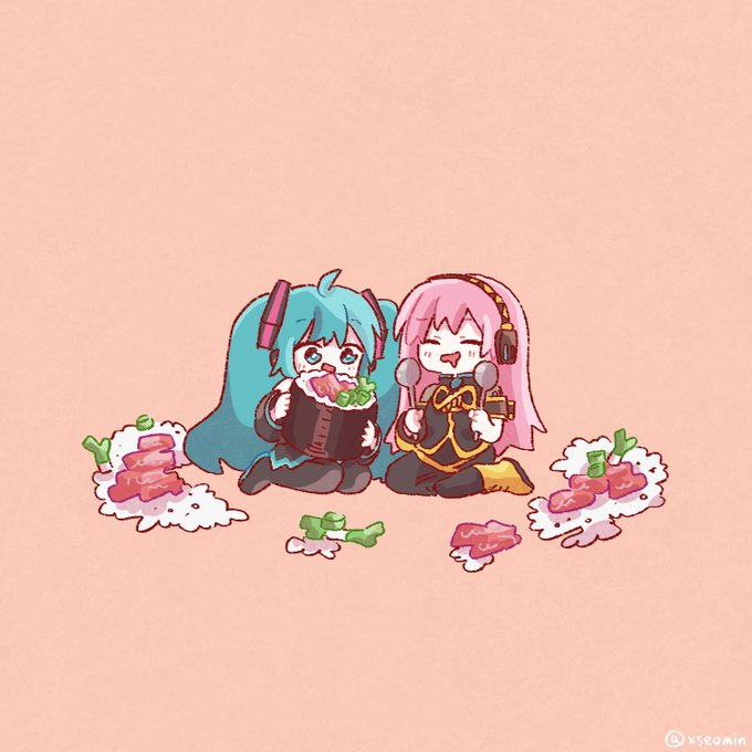 「multiple girls sushi」 illustration images(Oldest)