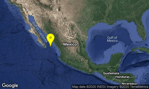 SSNMexico's tweet photo. SISMO Magnitud 4.7 Loc  139 km al SUROESTE de ELDORADO, SIN 13/11/20 13:04:21 Lat 23.38 Lon -108.26 Pf 10 km https://t.co/YddFRVSccb