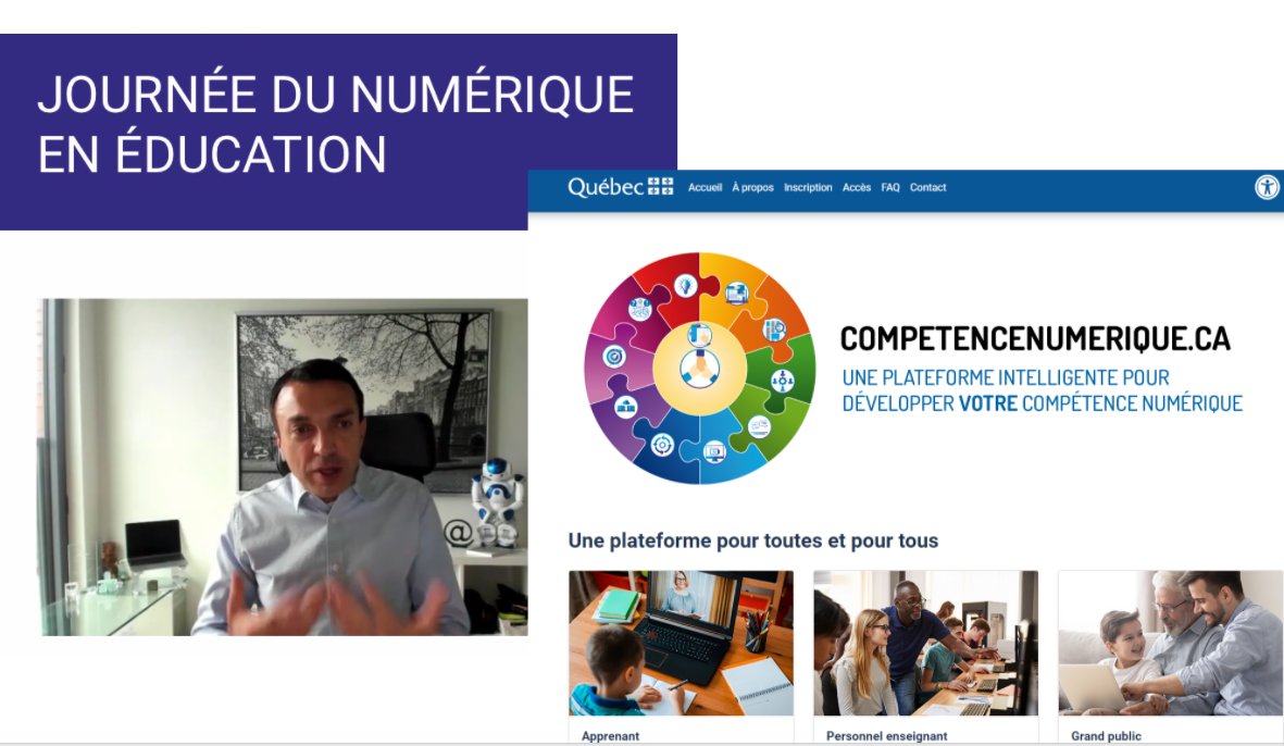 melissabricault's tweet photo. Développez votre compétence numérique et obtenez le portrait de la progression de vos élèves sur la plateforme captivante et évolutive https://t.co/IJr6ICxjIq présentée par @thierryUdM lors de la #JNEQC #recitqc #cssmi https://t.co/n4eiRvvKkY