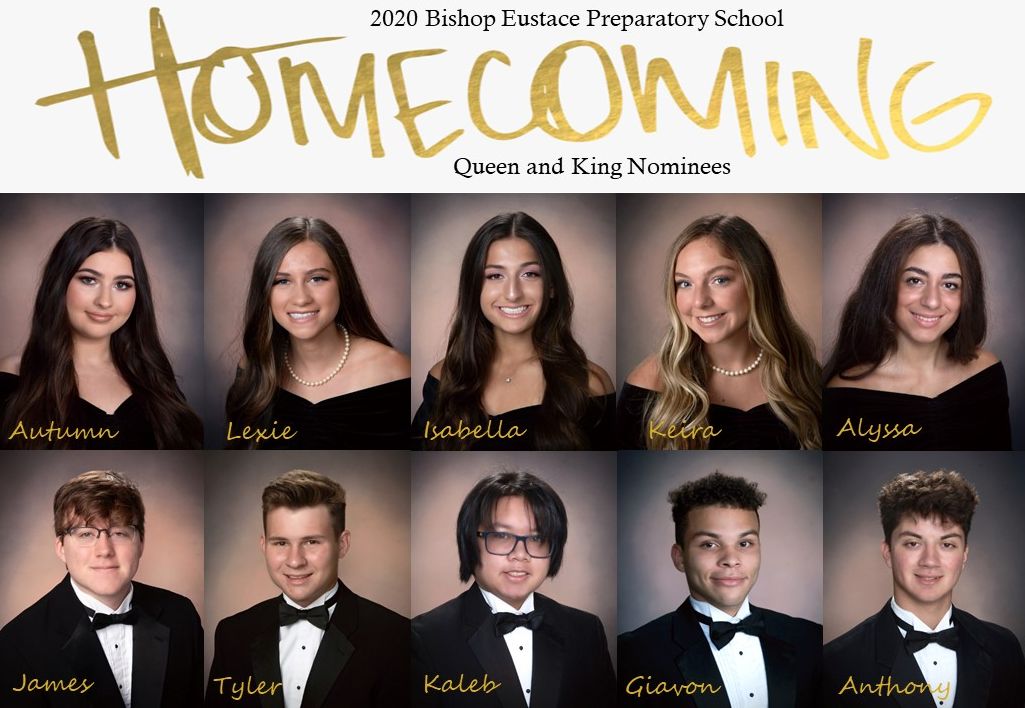 Our 2020 Bishop Eustace Prep Homecoming King and Queen Nominees! #Tradition #Eustace #HomecomingCourt