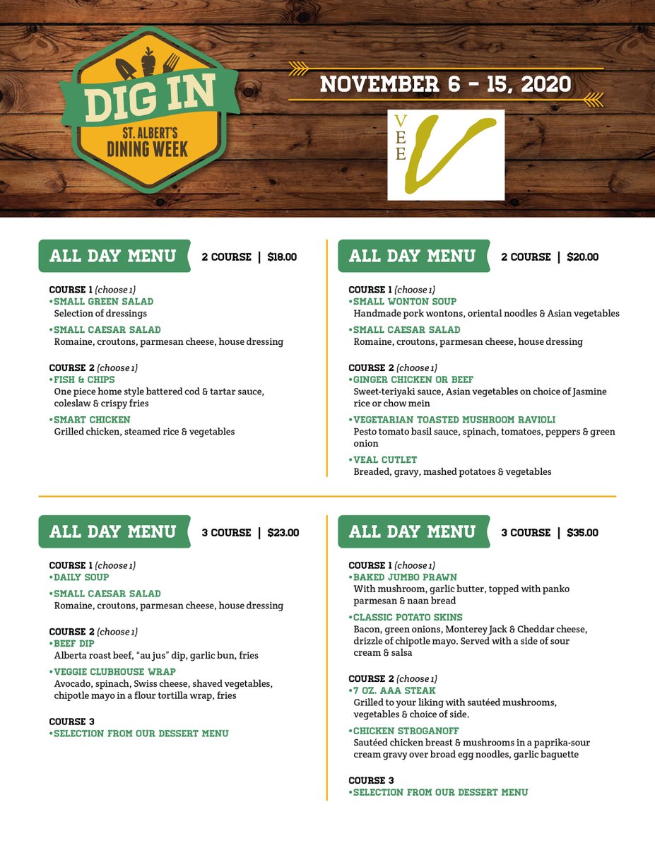 Cellys_StAlbert's tweet photo. Dig in Dining Week is almost over! We are offering 2 course and 3 course meals for fantastic afforable prices - don't miss out! @DigInStAlbert
#StAlbert #DigInStAlbert #edmonton #yeg #YegFood #YegFoodie #StAlbertRestaurants #YegLocal #YegBiz #CenturyCasino #casino https://t.co/YEmKr3uwke