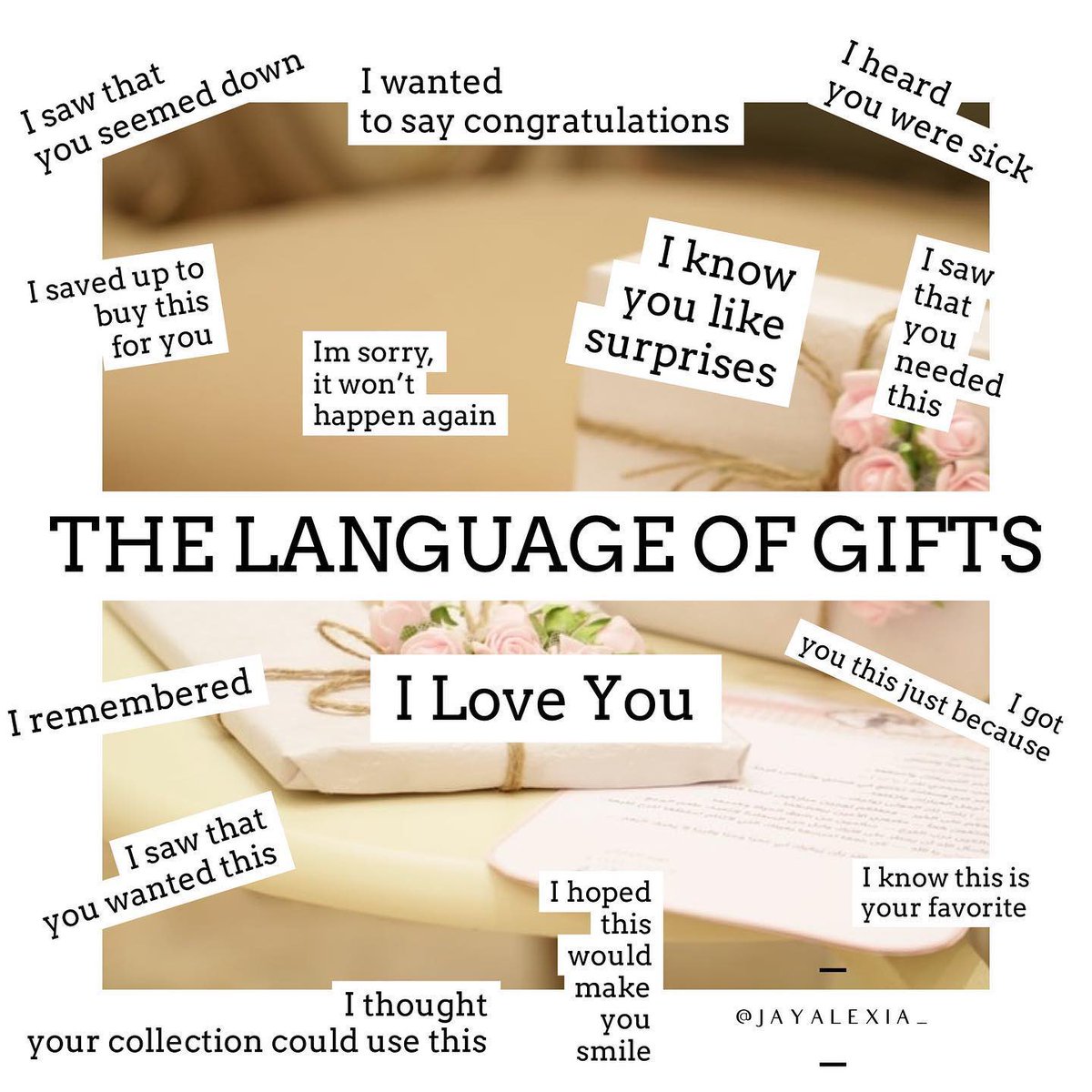 jayalexia_'s tweet photo. The Language of Gifts 🎁 
⁣
Shop https://t.co/7BK9z1RDWR
Click. Save. Smile.
⁣
@jayalexia_ #jayalexia
⁣
#gift #gifts #giftideas #giftsforher #giftsforhim #christmas #holiday #language #writersofinstagram #writer #poem  #love #couples #couple #onlineshop #onlineshopping https://t.co/z2ifWDXZ0K