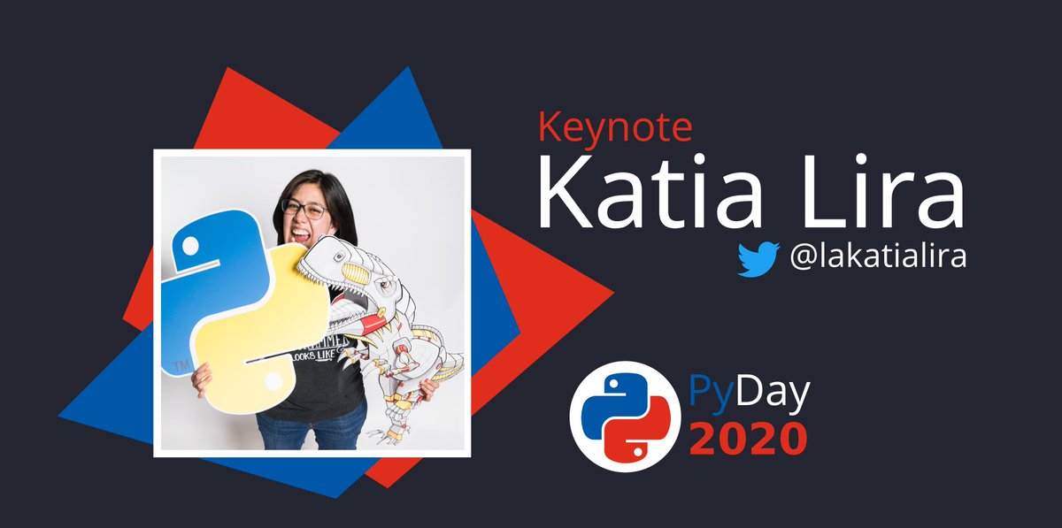 Tenemos el agrado de anunciar nuestra primera Keynote en #PyDayChile2020 Katia Lira <a href="/lakatialira/">Katia Lira</a> 🎉🥳🙌 Desarrolladora de Software, PSF Fellow, y organizadora de <a href="/PyLatam/">PyLatam</a> 🐍 🎉