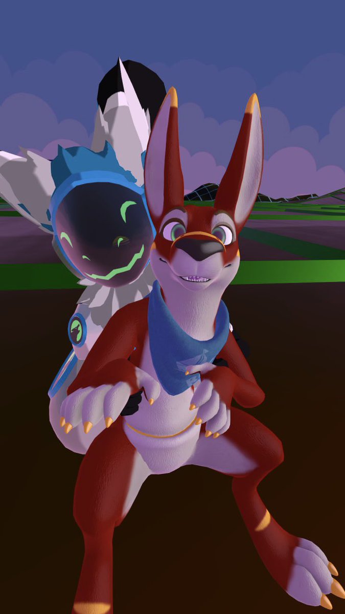 RisnorWolf's tweet photo. Happy #VirtualFriday as well! It's such a fun time every night where I can become almost any character imaginable, see friends, and let worries of the real world melt away… 😌😌😌 https://t.co/4agqngFy9l