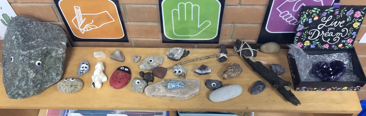 MissFWEvans's tweet photo. Day 27: say hello to our pet rocks! #NQT https://t.co/y6KzsnRYap