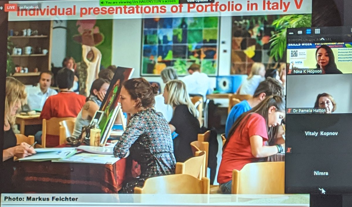 Warnborough's tweet photo. #EVSW2020 DAY 4:
Portfolios – The ‘Examinations’ of the Future?
In this webinar, Markus Feichter (WOB’s Director) and Dr Urs Hauenstein showcased #portfolio #exams, with examples.
#EUVocationalSkills #DiscoverYourTalent #EVSW
#ivetaeurope #IVETAEU #WarnboroughCollege
#skills https://t.co/BaJyw2xe7Q