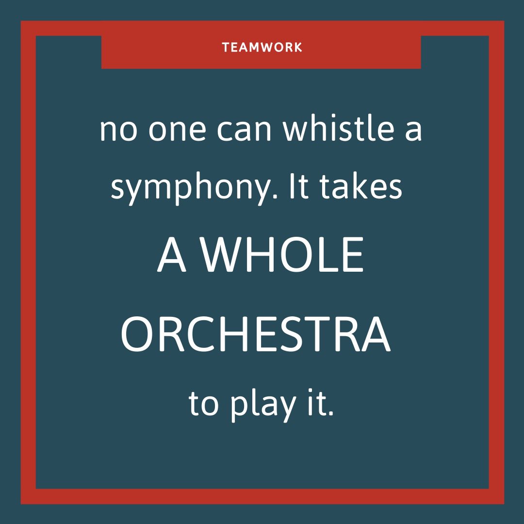 MIKADOIntl's tweet photo. "No One can whistle a symphony. It takes A WHOLE ORCHESTRA to play it." - H.E. Luccock
#quote #teamwork #weneedeachofus #eachmemberiskey #mikadoturns10 #multiculturalagency #10yearsoldandstillgrowingstrong https://t.co/dIAUe6klIW