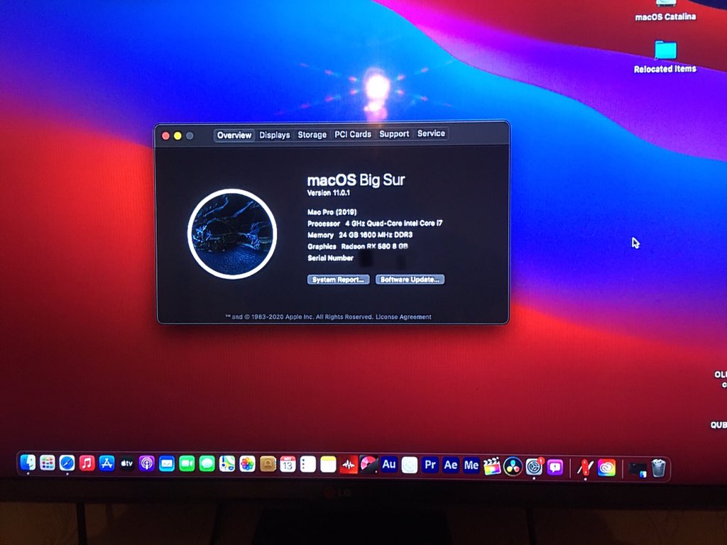 OnQraf's tweet image. qrafON YouTube kanalının əsas kompüterində macOS Big Sur əməliyyat sistemi quruldu.Xeyirli uğurlu olsun #apple #bigsur #macpro2020