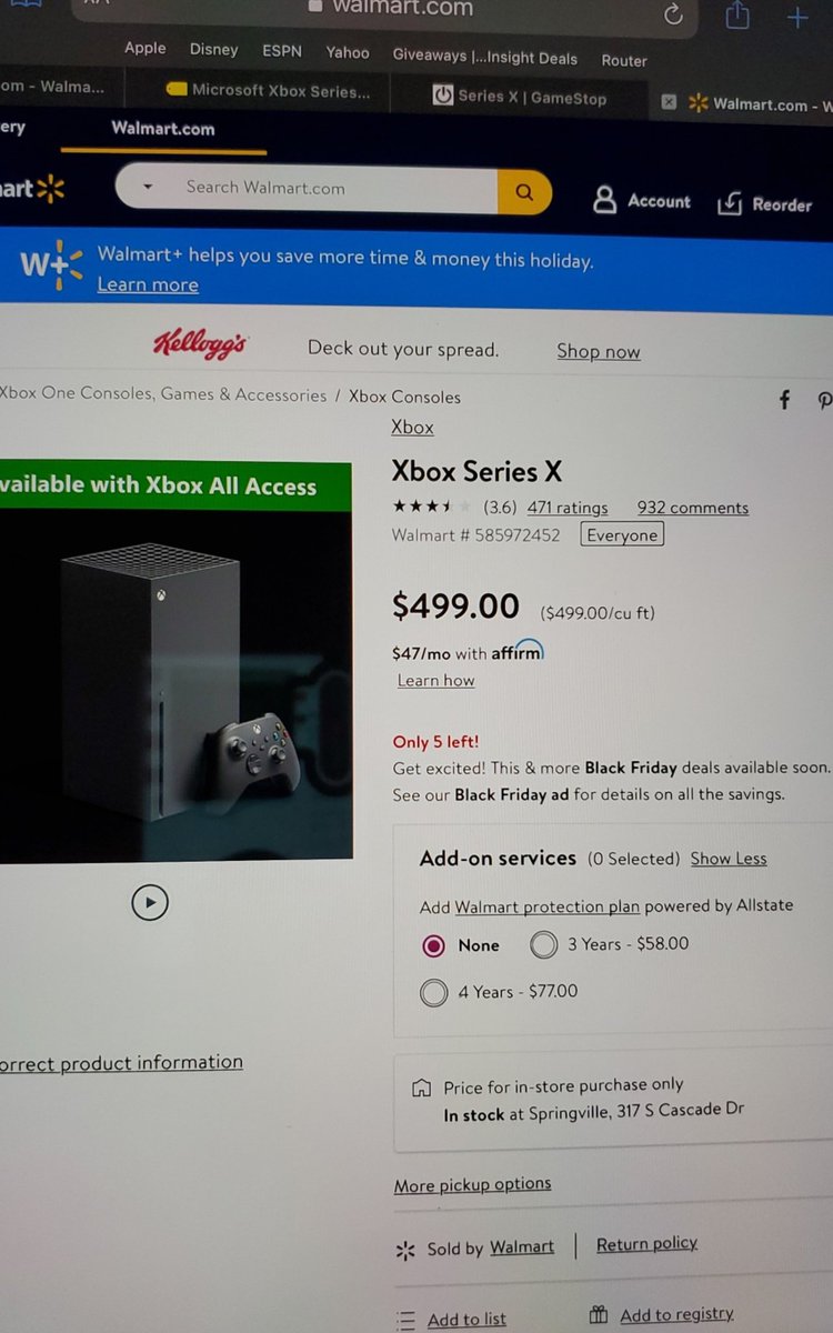 FadedFireArcade's tweet photo. @Walmart @Xbox Just in case I need to prove it, there it is. The very apparent discrimination was very upsetting for us. These ad sales tactics you companies are doing is wrong in the face of loyal Xbox customers. https://t.co/Cs3lBvnxdl