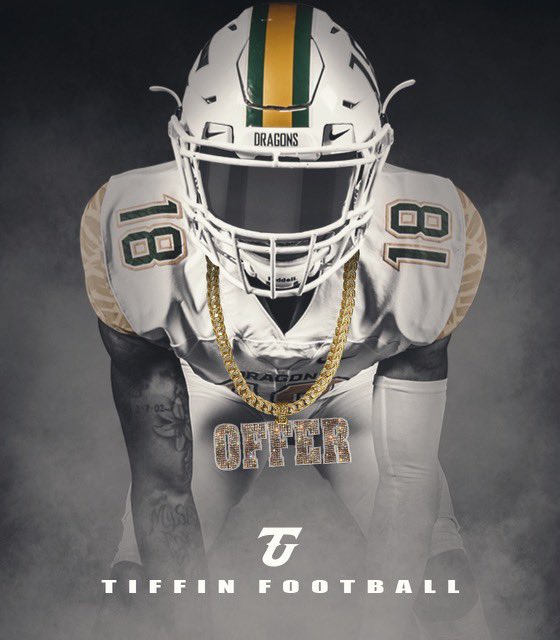 blaine_riley's tweet photo. After a great visit at TiffIn University, I’m proud to announce my 10th offer! @Coach_B10 @TUDragonFB https://t.co/tqkdQtv7fk