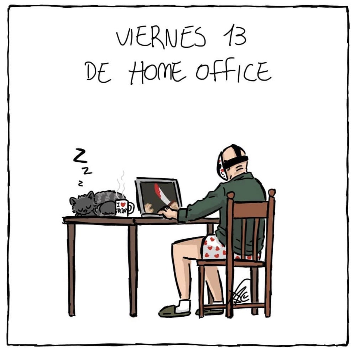 Darksnake3's tweet photo. Cuánta verdad! 😋🙌🏻 #HomeOffice #Viernes13 #Friday13th https://t.co/UwiB25dDSm