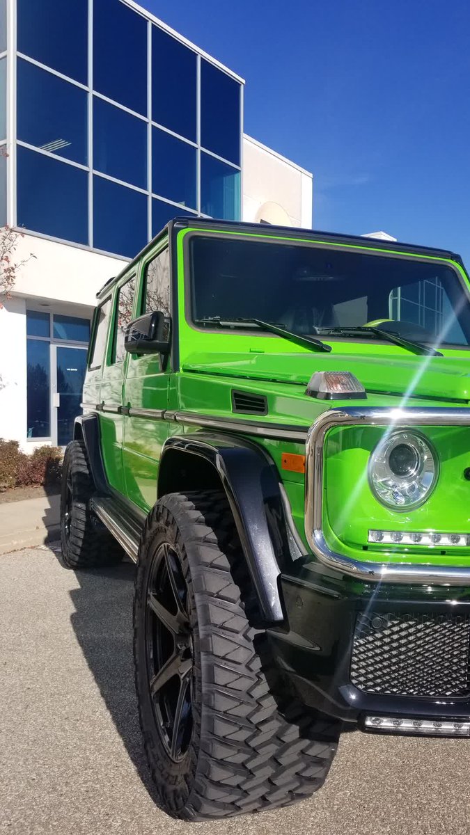 eacarsncoffee's tweet photo. Just completed this brand spanking new #MercedesBenz G65 AMG personal package created by the client. 
Mods are:
.: Complete Suspension Lift
.: Performance steering stabilizer Kit
.: Size 36's Rubbers
.: Meisterschaft Exhaust System with Remote exhaust bypass valves https://t.co/K3KPnB4fCn