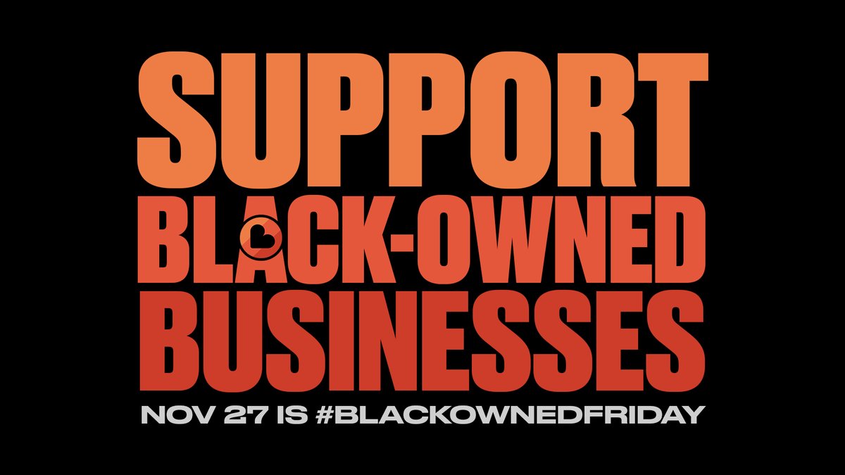 GoogleSmallBiz's tweet image. Nov 27 is #BlackOwnedFriday, a day to make an impact by shopping with Black-owned businesses. Join us and @usblackchambers by sharing this post &amp;amp; tagging your friends to spread the message of supporting Black-owned businesses this holiday season ➡️ goo.gle/blackownedfrid…