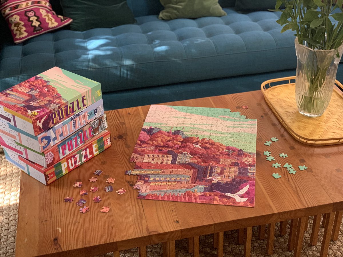 KessPlay's tweet photo. You could win a your choice of “Quiet Night” or “Lisbon Cliffside” and get to puzzle before Pre orders ship! These awesome new puzzles are great to de.plug on a cool weekend! 🧩#Puzzles #Debored https://t.co/EV8sLGskYV