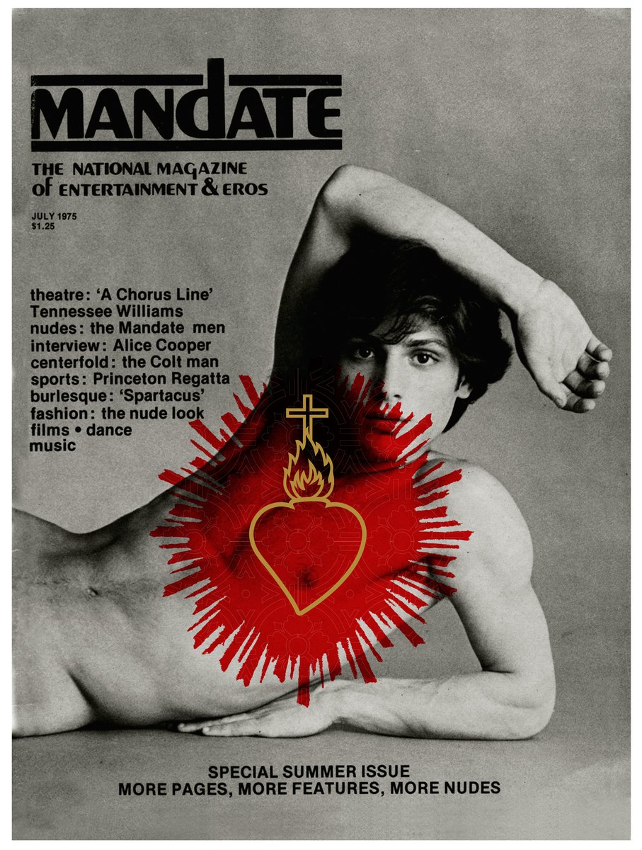 JeromePellerin3's tweet photo. Revisons nos classiques.

"Variation Mandate"
Feutre et posca or sur jet d'encre 35x50 cm
.
#mandate #mandatemagazine #gay #gayvintage #sacredheart #tattoo #tattoedboy #tatouage https://t.co/nZm2DiWnkt