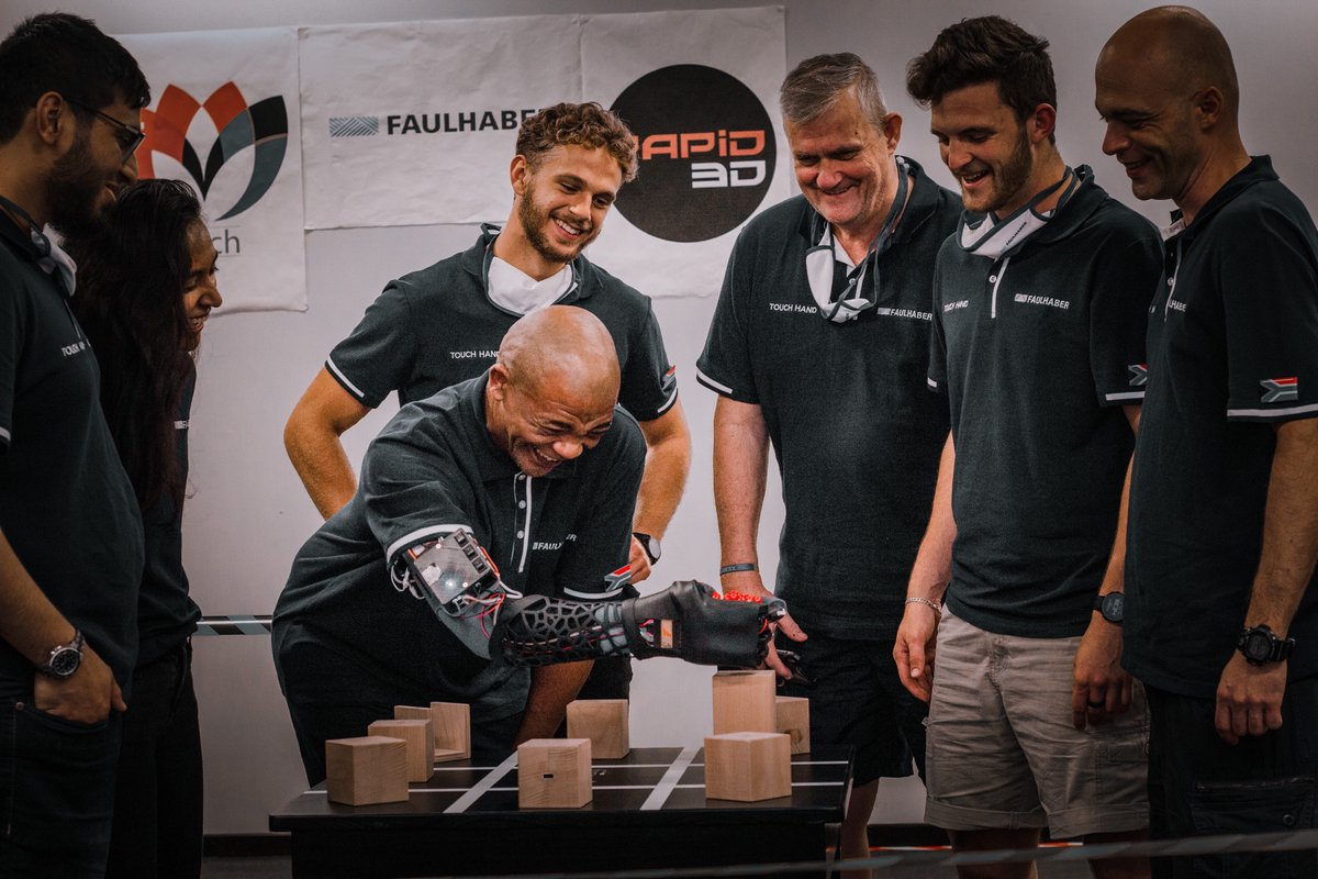 UKZN's tweet photo. Team Touch Hand do SA proud in the Global CYBATHLON Powered Arm Prosthesis Race today.
Watch the race at https://t.co/uAjrdg0VNn
#TouchHand #UKZN #NMU #CYBATHLON #TouchProsthetics #makingadifference #worldchampionship #engineering #Robotics #ETHZürich #TeamSA https://t.co/fO73r3Oniq