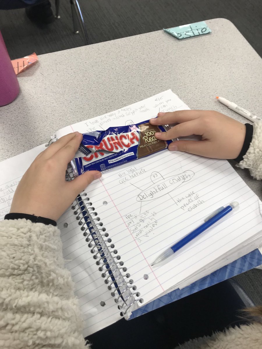 Gebhardt4Whitt's tweet photo. Writing your opinion essay on your favorite candy is always SWEET. https://t.co/KRSVYjeDrH