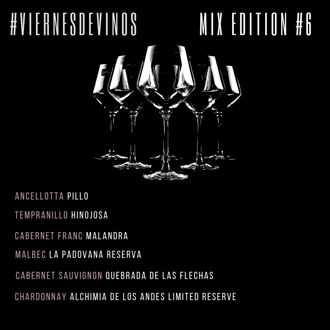 nicoesquibel's tweet photo. 🚨Arrancó #ViernesDeVinos Mix Edition

🎯Para participar tenés que:

✅ Seguirme y también a @BodeguitaIthur y a @BodegaHinojosa 

✅ Retuitea CON Comentario ésta publicación.

✅ Arrobá a 3 amigxs

✅Usa el Hashtag #ViernesDeVinos

🕘Y listo! Hasta las 21 podés participar! https://t.co/vwWsPomJVU