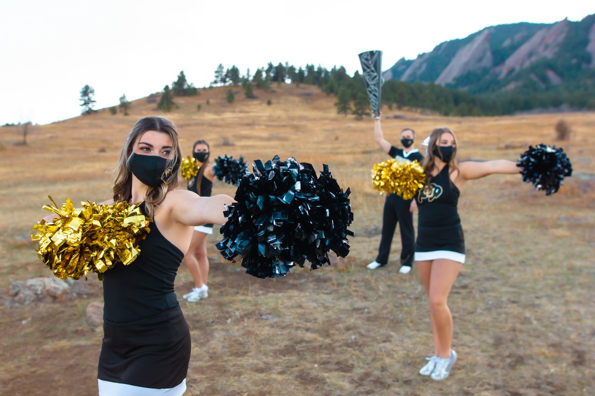 CUBuffsCheer's tweet photo. Tomorrow's game day Buffs! We'll be cheering the Buffs onto another victory from home 🤗 Don't forget to tag us in your at-home game day pics! 💛🖤 #GoBuffs #BeatStanford https://t.co/7gGvMpUMZk