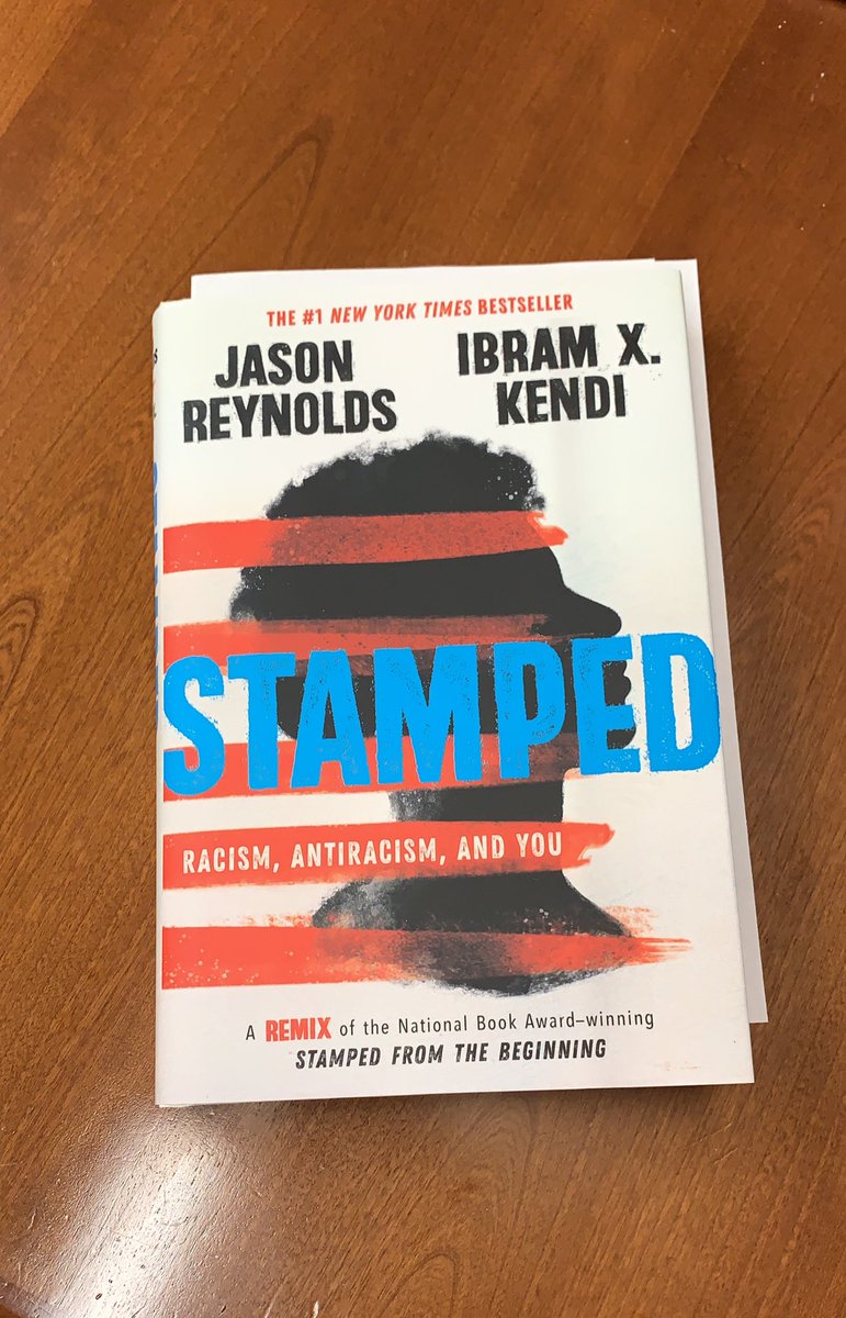 KelynMarmolejo's tweet photo. Get yourself one. #LLRMS student support team is reading Stamped: Racism, Antiracism, and You as part of a book study and I. Canβt. Put. It. Down. #KnightNation https://t.co/fRpzeVgNz7