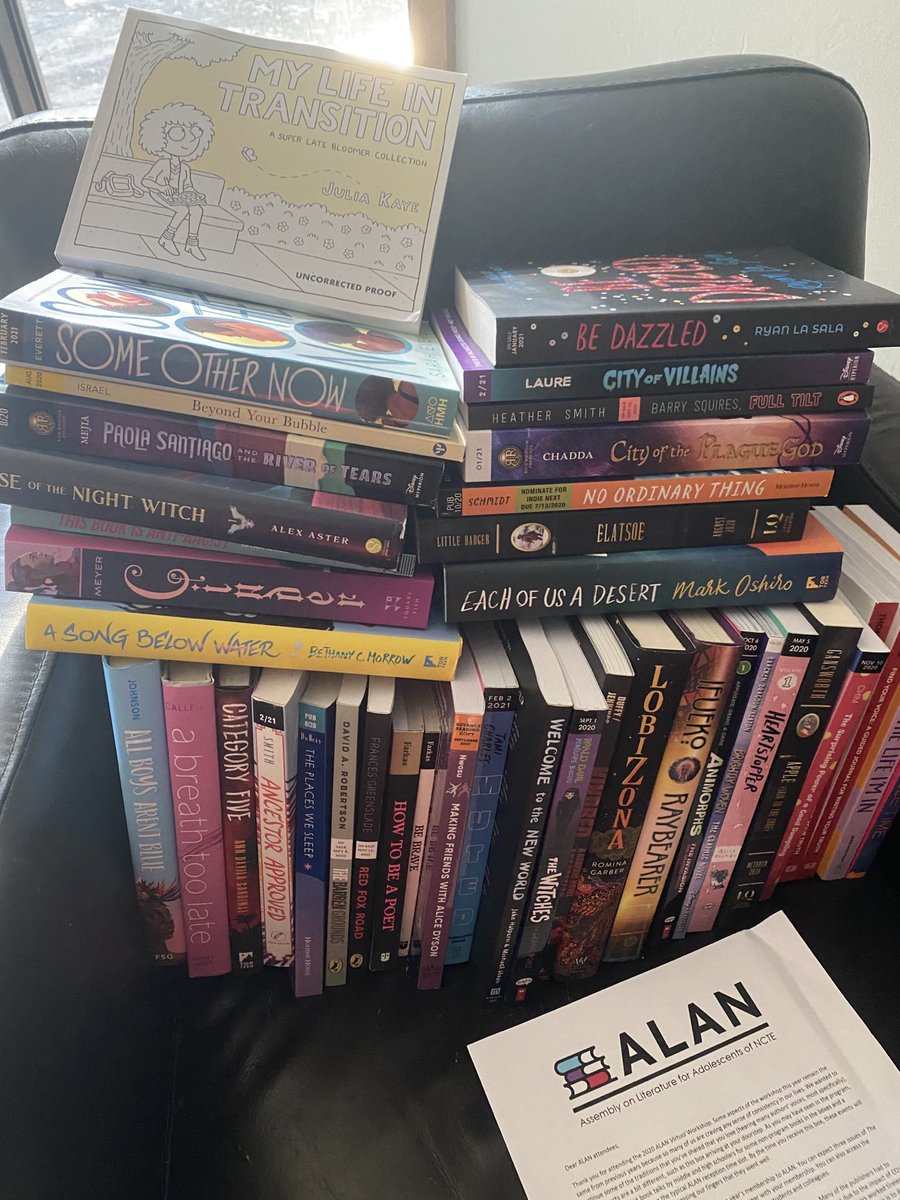 Look what arrived today. My box of books from ALAN! #ALAN2020 #NCTE20